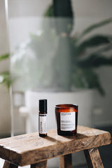 Miniature Candle, Pulse Point Oil and Vanity Cosmetic Case