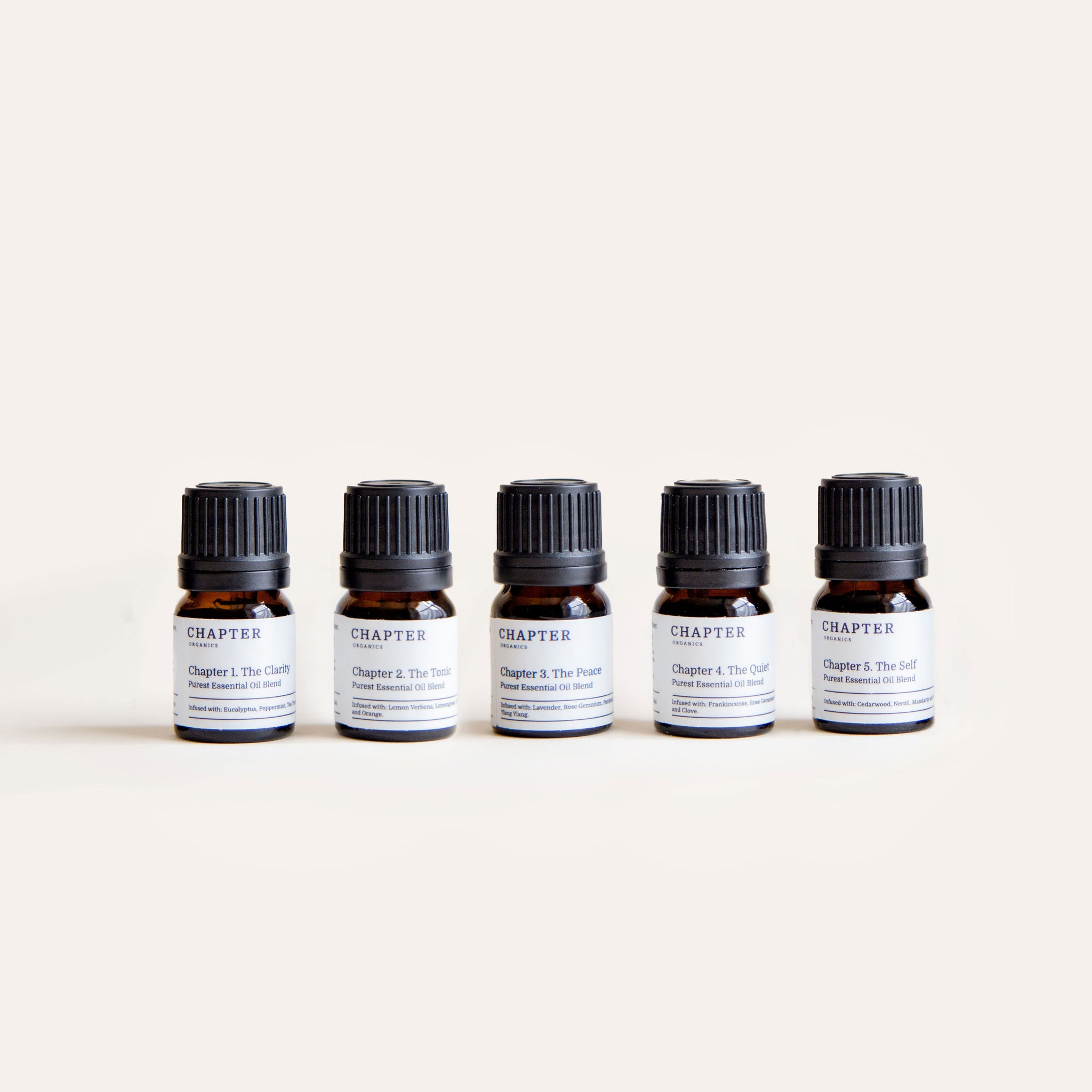 Set of 5 x Mini Purest Essential Oil Blend Bundle -  2.5ml